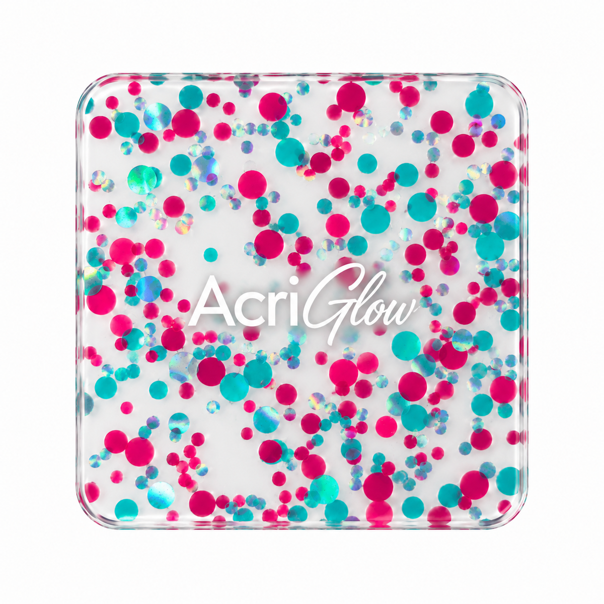 Metacrilato Confeti Fucsia 3mm